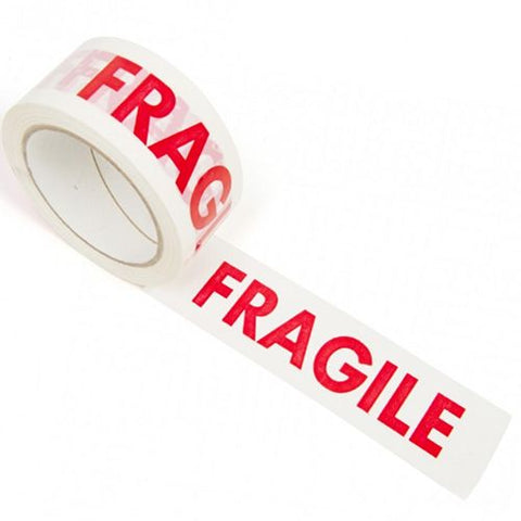 Fragile tape for delicate boxes. 