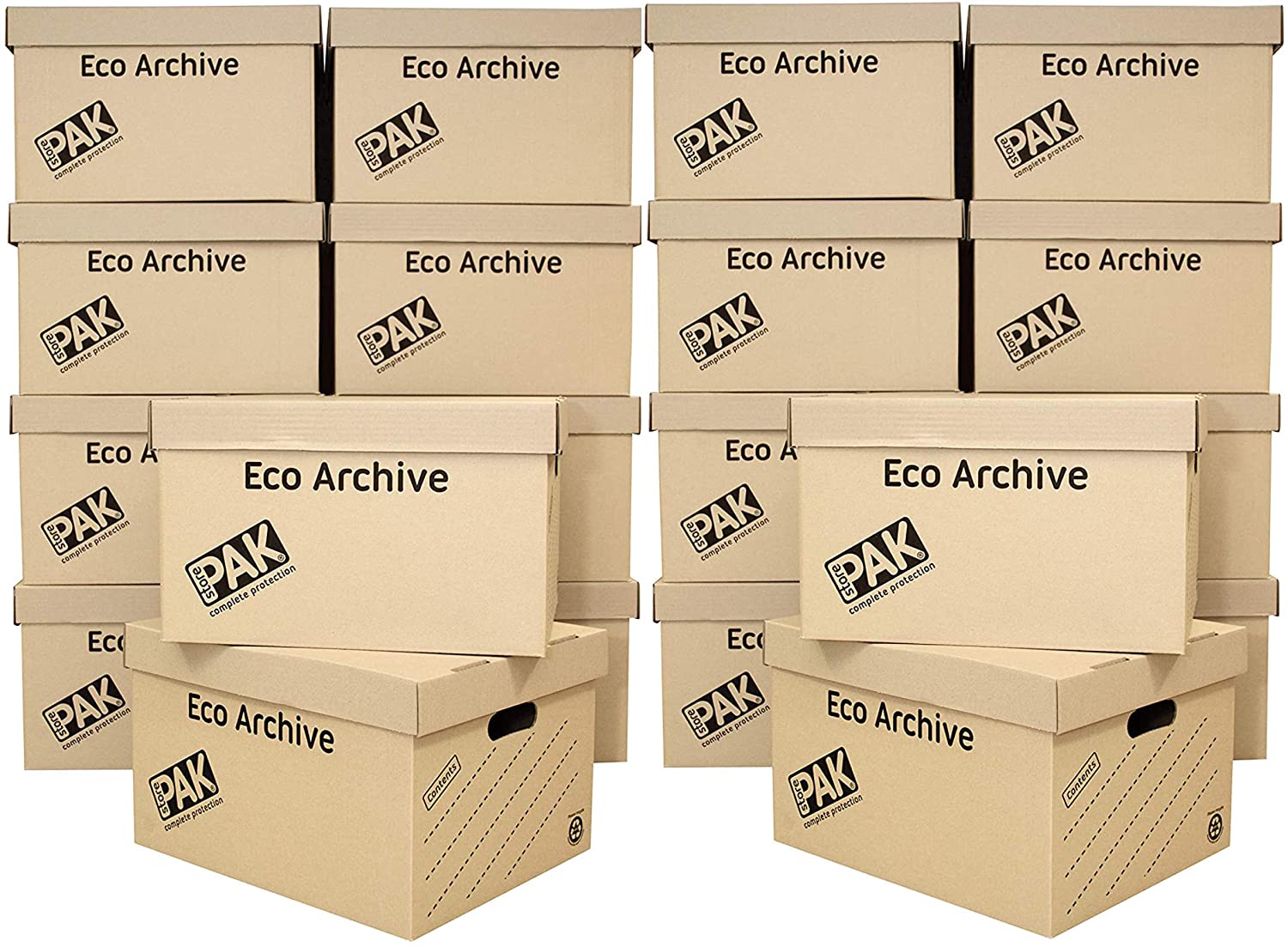 Strong eco archive boxes for office use. 