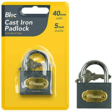 Cast Iron Padlock with two keys